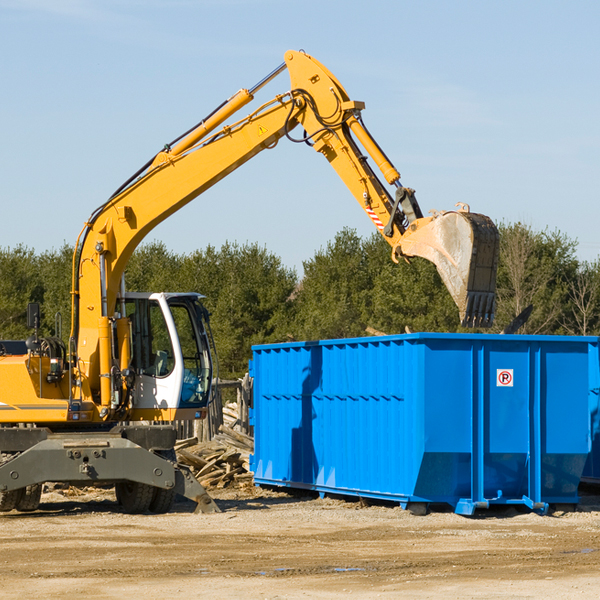 can i choose the location where the residential dumpster will be placed in Meadow View Addition